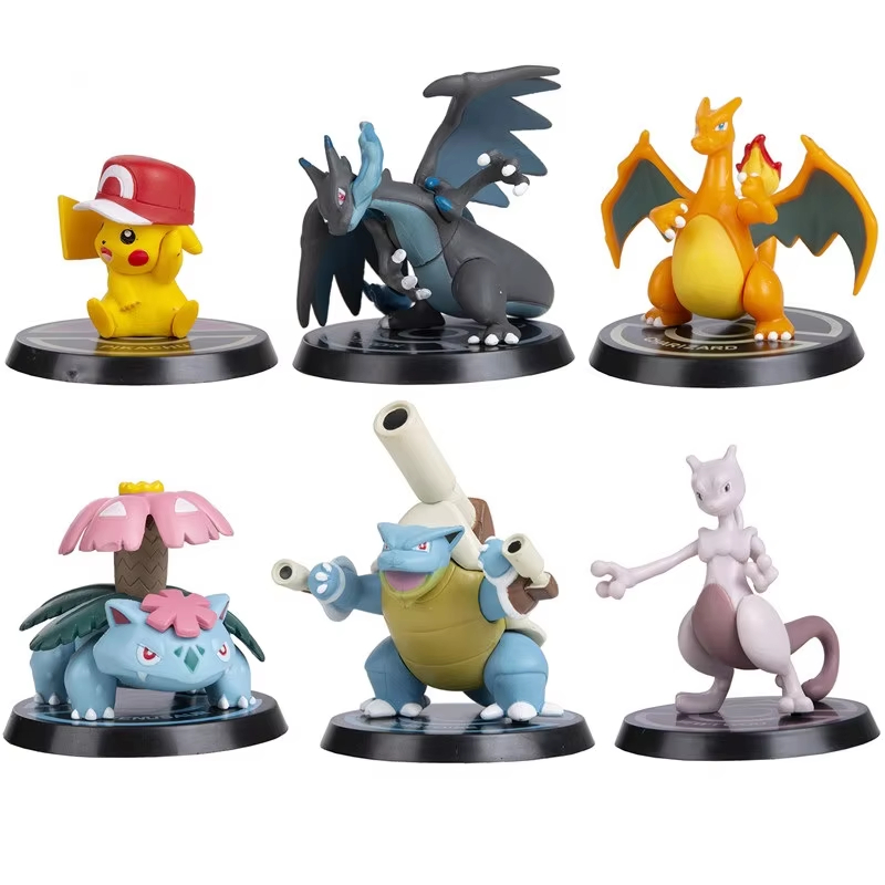 Model Kit Rayquaza - Pokemon 6 Pcs/Set Anime Figure Pikachu