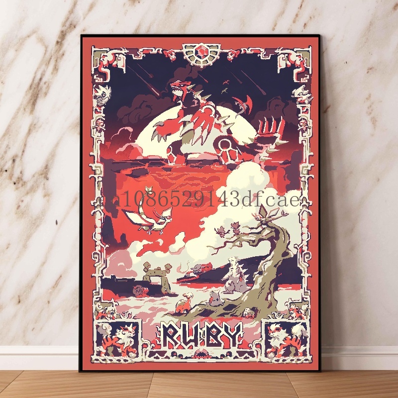 Pokemon Retro Cartoon Poster C - огляд і ціна Model Kit Rayquaza