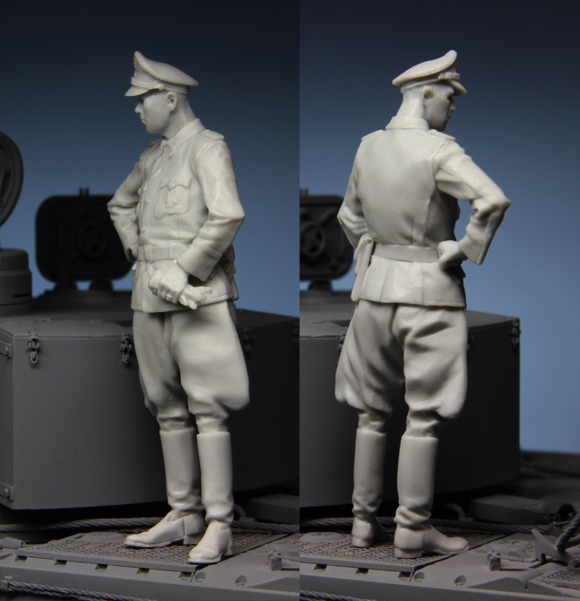1:35 Resin kit  officer in Kur - огляд і ціна Model Kit Cangdao