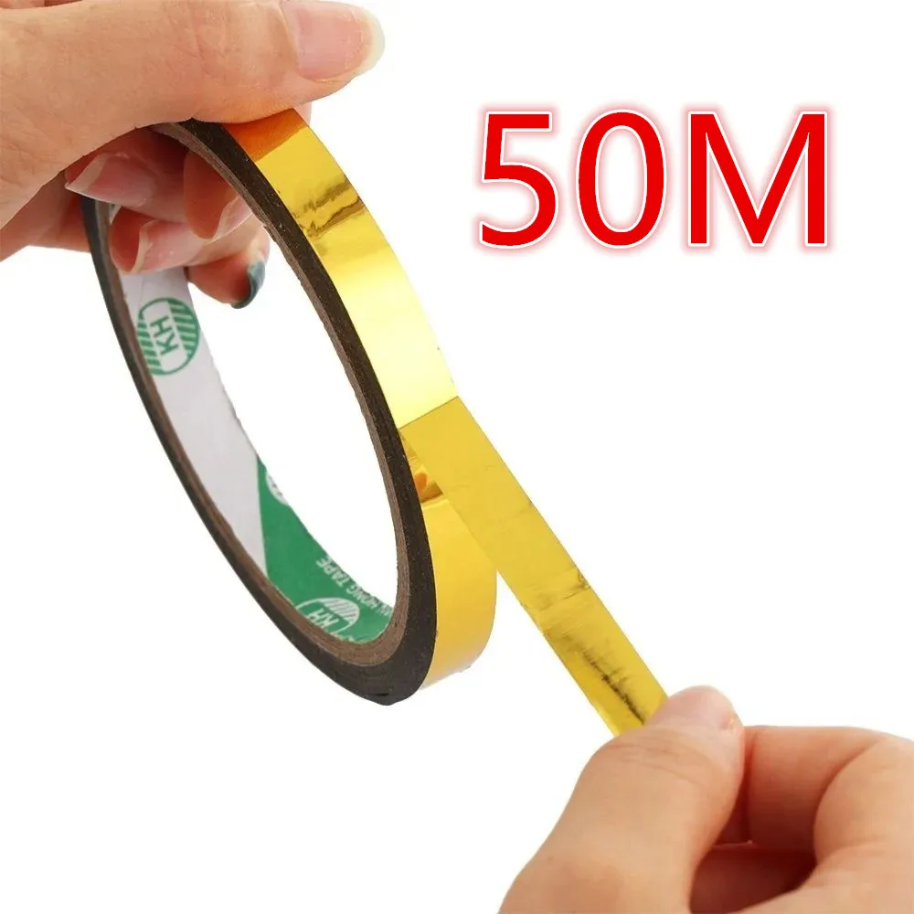 50M Glitter Slim Gold Silver F - огляд і ціна Masking Tape Thin
