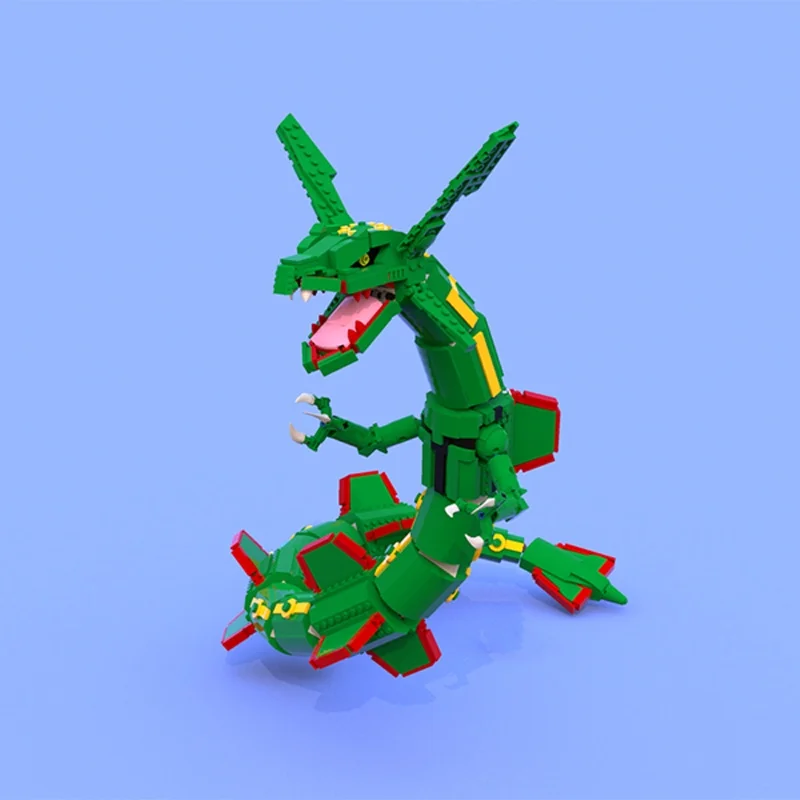 1417pcs MOC Pokemon Rayquaza C - огляд і ціна Model Kit Rayquaza