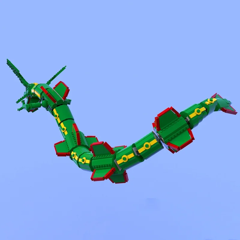 1417pcs MOC Pokemon Rayquaza C - огляд і ціна Model Kit Rayquaza